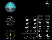 FSXpand Centre EICAS, Standby's & Flaps Gauge